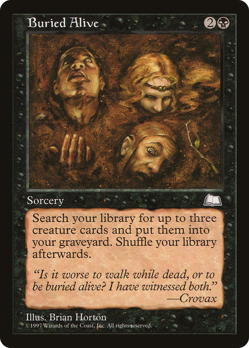 Buried Alive (WTH-063) [Weatherlight] MTG Single Wizards of the Coast