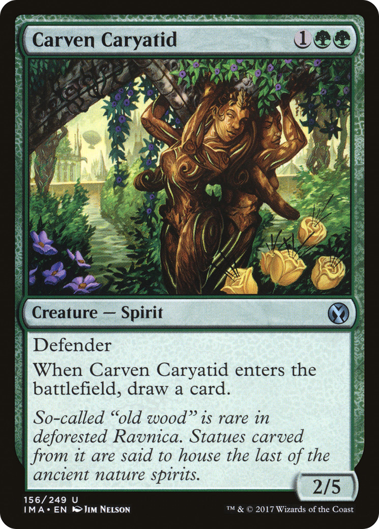Carven Caryatid (IMA-156) [Iconic Masters] Foil MTG Single Wizards of the Coast