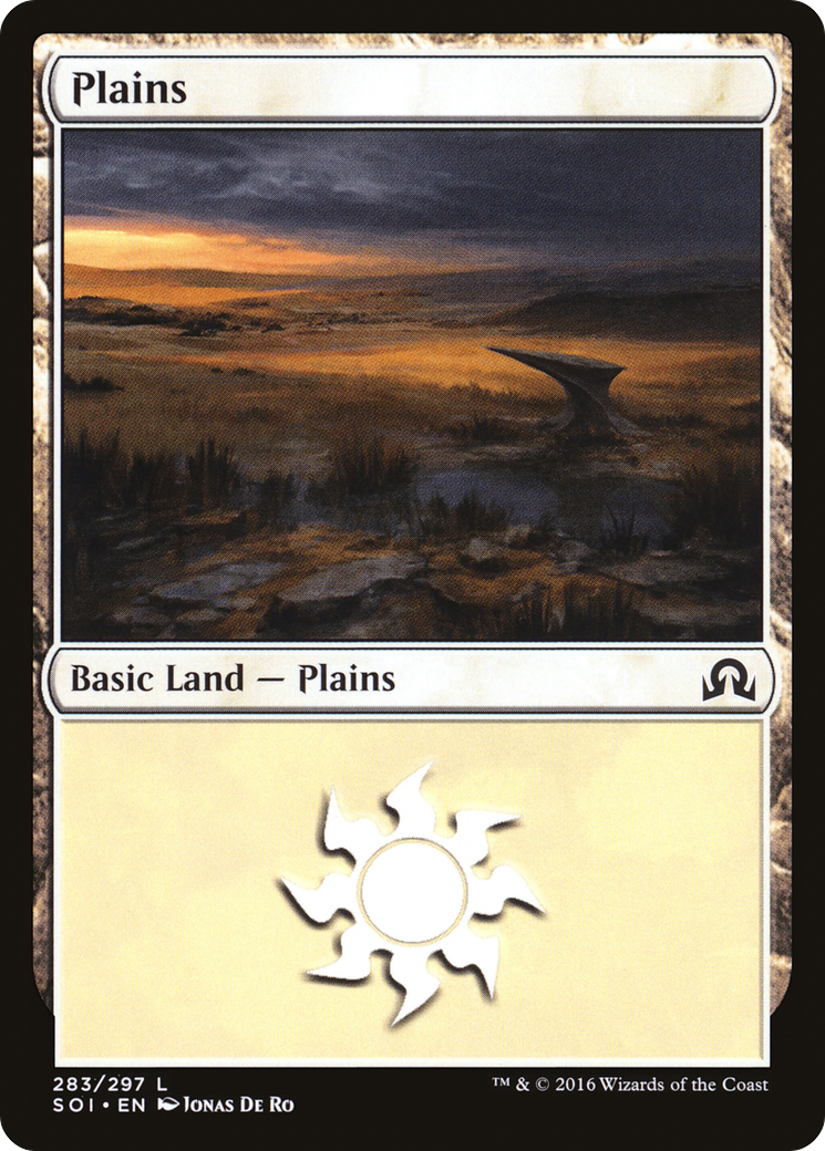 Plains (283) (SOI-283) [Shadows over Innistrad] MTG Single Wizards of the Coast