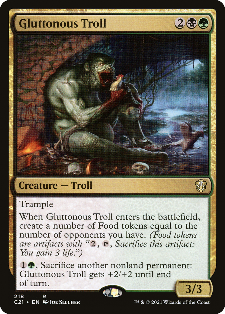 Gluttonous Troll (C21-218) [Commander 2021] MTG Single Wizards of the Coast