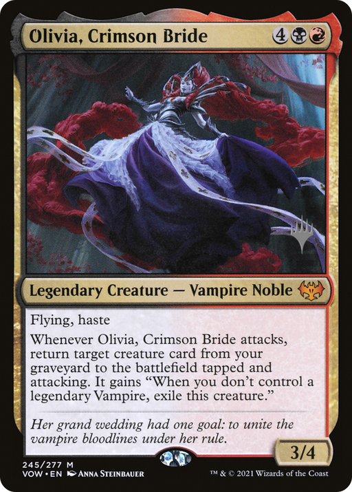 Olivia, Crimson Bride (PPNEO-245P) [Innistrad: Crimson Vow Promos] MTG Single Wizards of the Coast