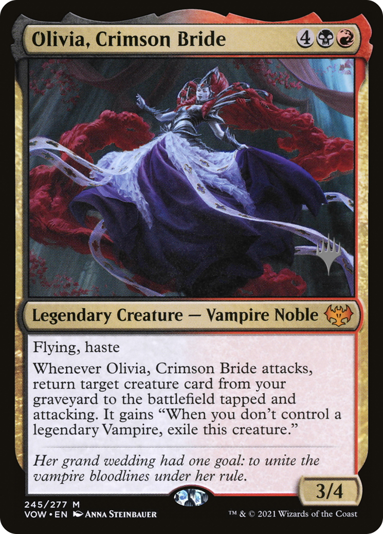 Olivia, Crimson Bride (PPNEO-245P) [Innistrad: Crimson Vow Promos] Foil MTG Single Wizards of the Coast
