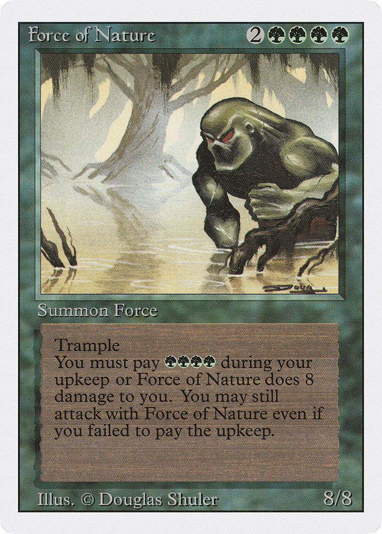 Force of Nature (3ED-196) [Revised Edition] MTG Single Wizards of the Coast