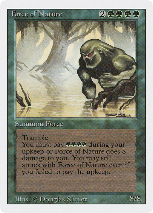 Force of Nature (3ED-196) [Revised Edition] MTG Single Wizards of the Coast