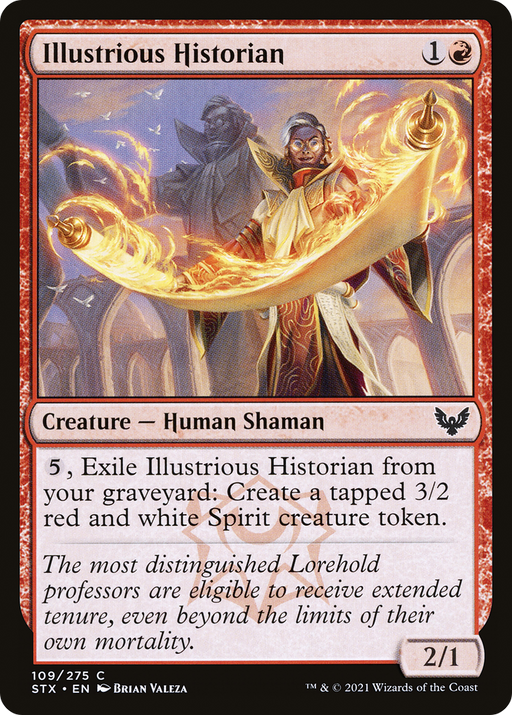 Illustrious Historian (STX-109) [Strixhaven: School of Mages] MTG Single Wizards of the Coast