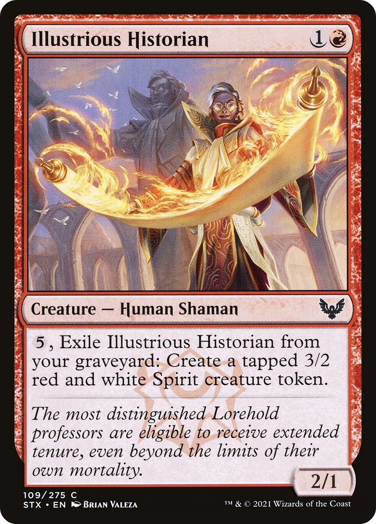 Illustrious Historian (STX-109) [Strixhaven: School of Mages] Foil MTG Single Wizards of the Coast