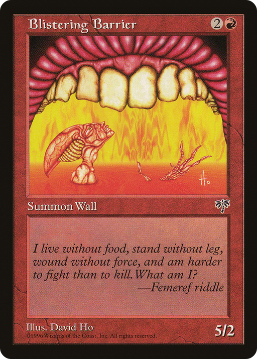 Blistering Barrier (MIR-159) [Mirage] MTG Single Wizards of the Coast