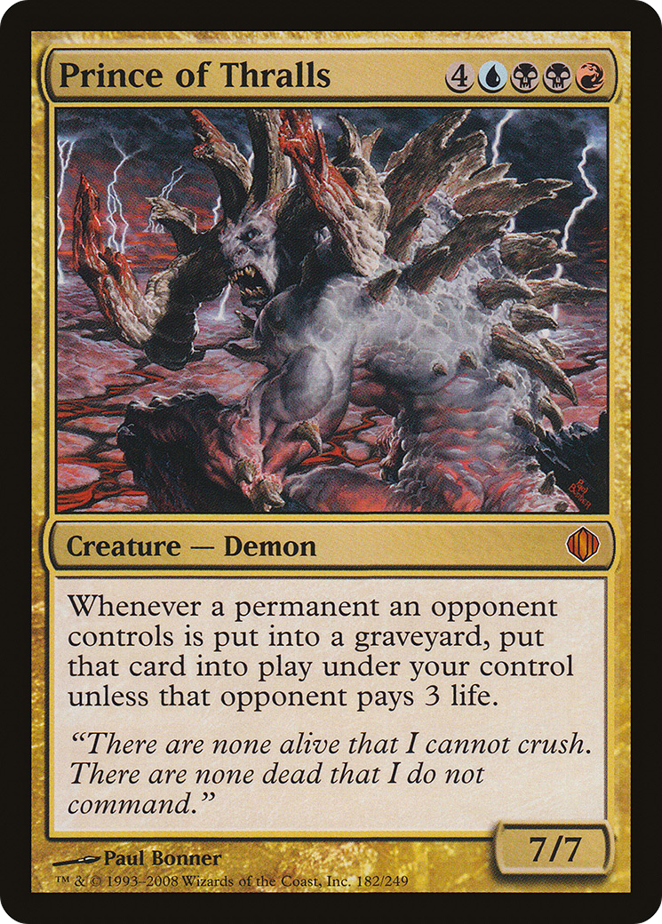 Prince of Thralls (ALA-182) [Shards of Alara] MTG Single Wizards of the Coast