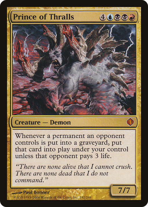 Prince of Thralls (ALA-182) [Shards of Alara] MTG Single Wizards of the Coast