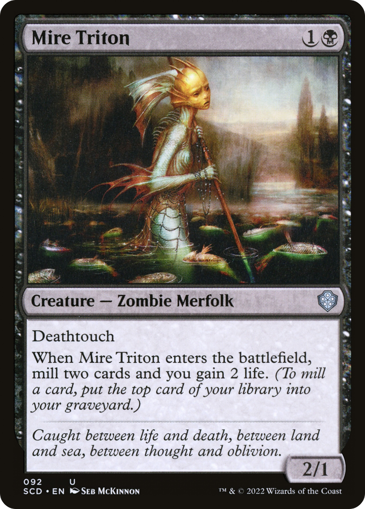 Mire Triton (SCD-092) [Starter Commander Decks] MTG Single Wizards of the Coast