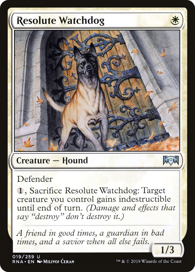 Resolute Watchdog (RNA-019) [Ravnica Allegiance] Foil MTG Single Wizards of the Coast