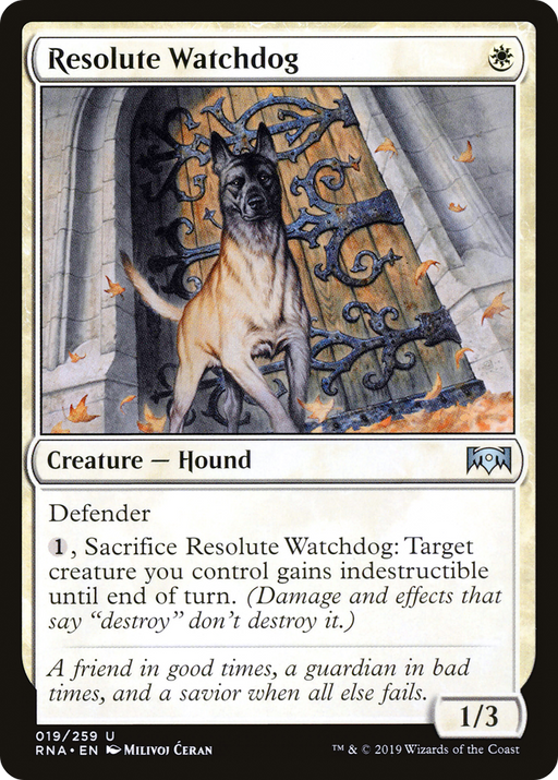 Resolute Watchdog (RNA-019) [Ravnica Allegiance] Foil MTG Single Wizards of the Coast