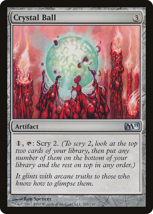Crystal Ball (M11-203) [Magic 2011] MTG Single Wizards of the Coast