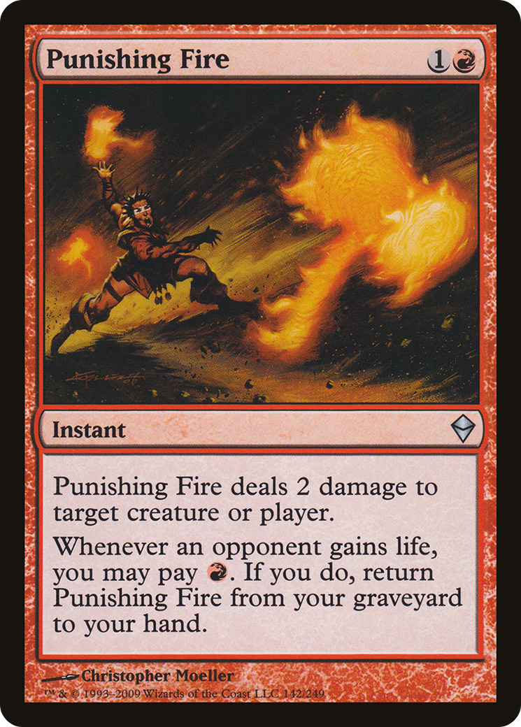 Punishing Fire (ZEN-142) [Zendikar] Foil MTG Single Wizards of the Coast