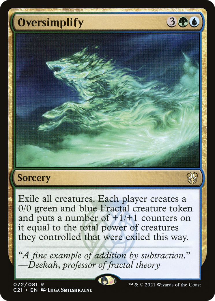 Oversimplify [Commander 2021] MTG Single Magic: The Gathering