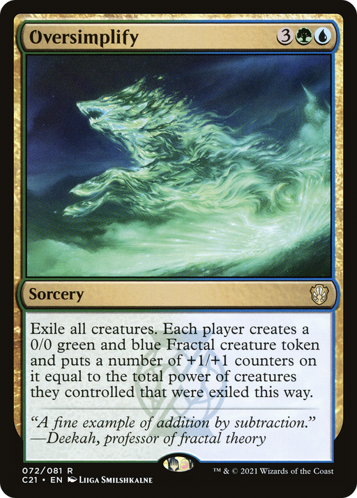 Oversimplify (C21-072) [Commander 2021] MTG Single Wizards of the Coast