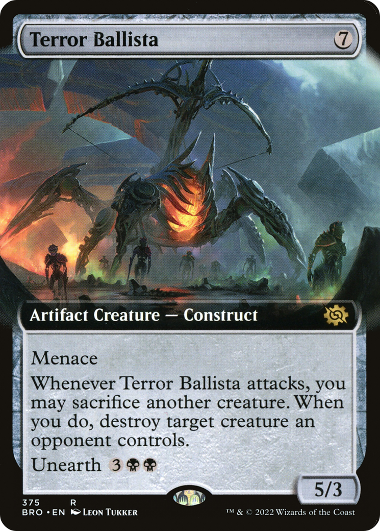 Terror Ballista (BRO-375) [The Brothers' War] (Extended Art) MTG Single Wizards of the Coast