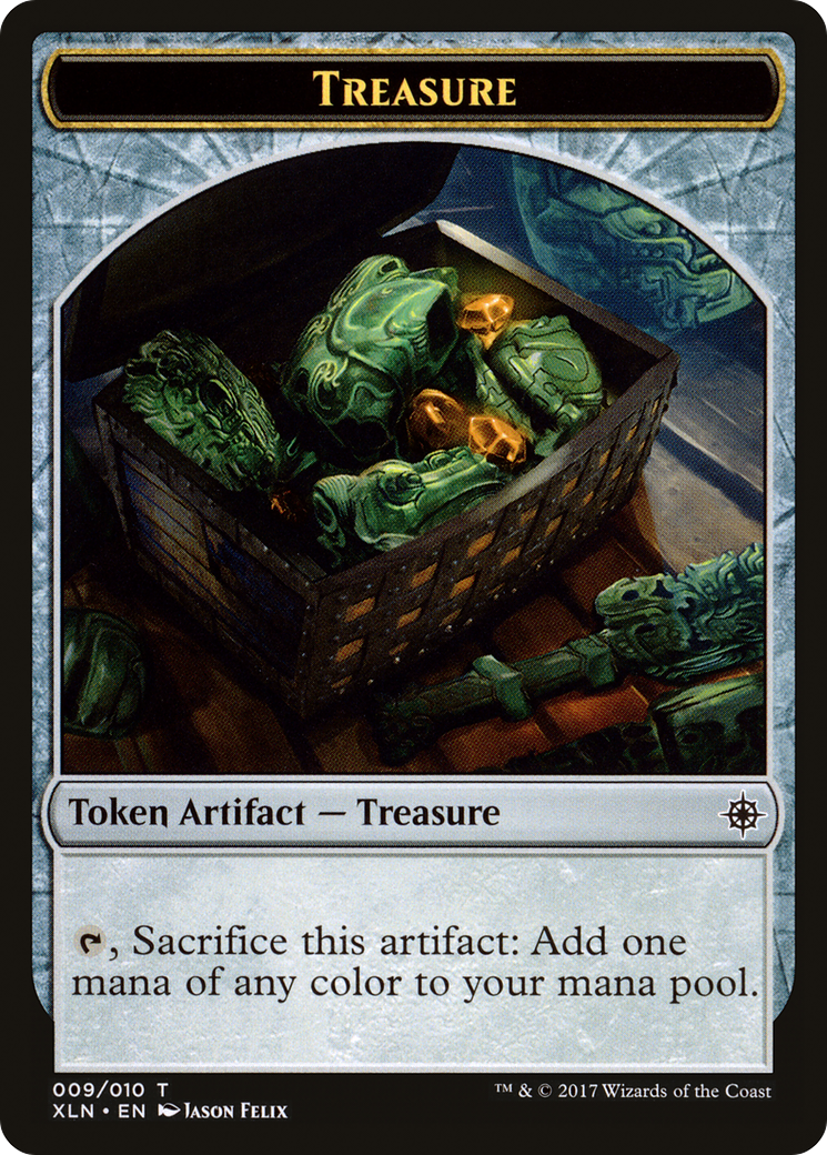 Treasure Token (009) (XLN-009) [Tokens] Ixalan Tokens Foil MTG Single Wizards of the Coast