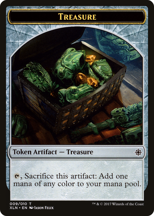 Treasure Token (009) (XLN-009) [Tokens] Ixalan Tokens Foil MTG Single Wizards of the Coast