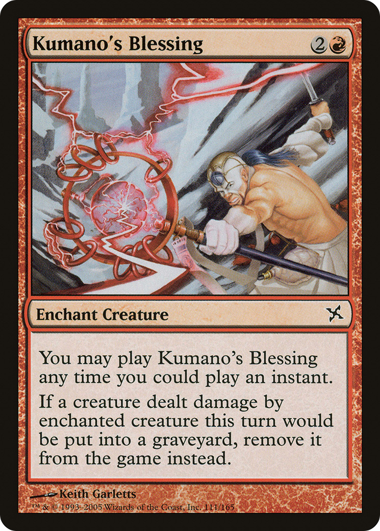 Kumano's Blessing (BOK-111) [Betrayers of Kamigawa] Foil MTG Single Wizards of the Coast
