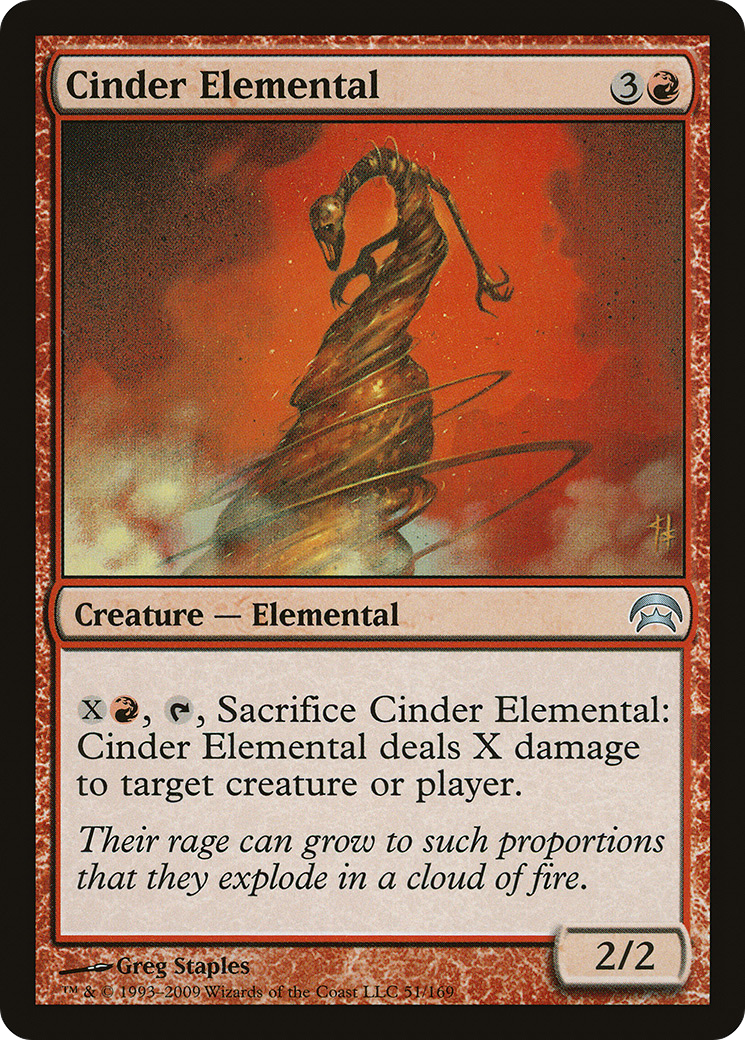 Cinder Elemental (HOP-051) [Misc] Planechase MTG Single Wizards of the Coast