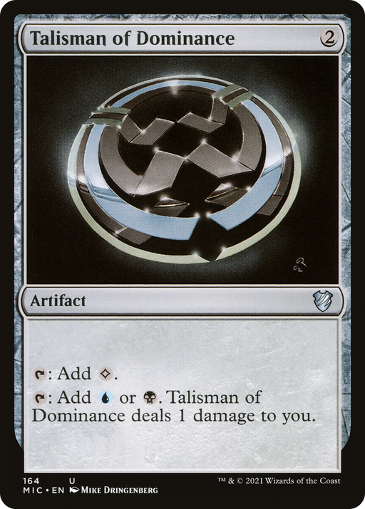 Talisman of Dominance (MIC-164) [Midnight Hunt Commander] MTG Single Wizards of the Coast