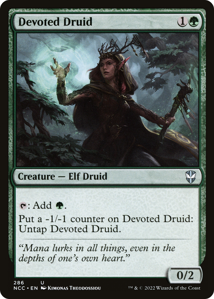Devoted Druid (NCC-286) [New Capenna Commander] MTG Single Wizards of the Coast