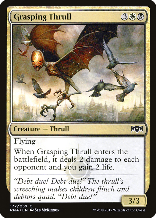 Grasping Thrull (RNA-177) [Ravnica Allegiance] MTG Single Wizards of the Coast