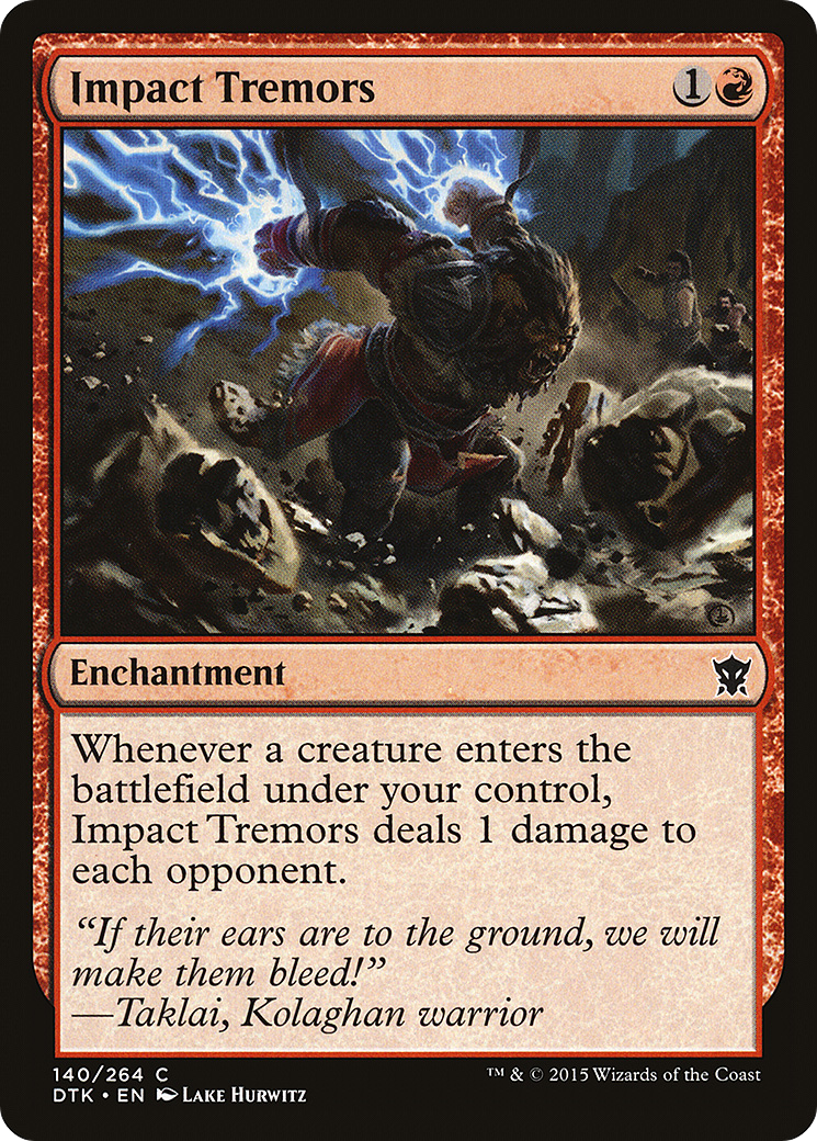 Impact Tremors (DTK-140) [Dragons of Tarkir] MTG Single Wizards of the Coast