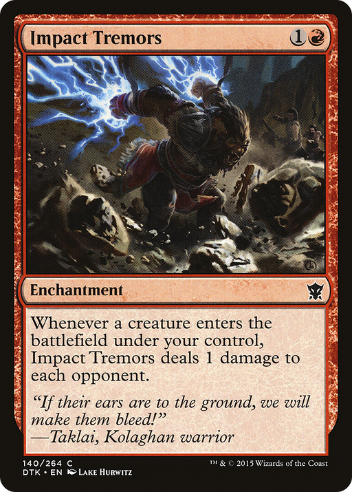 Impact Tremors (DTK-140) [Dragons of Tarkir] MTG Single Wizards of the Coast