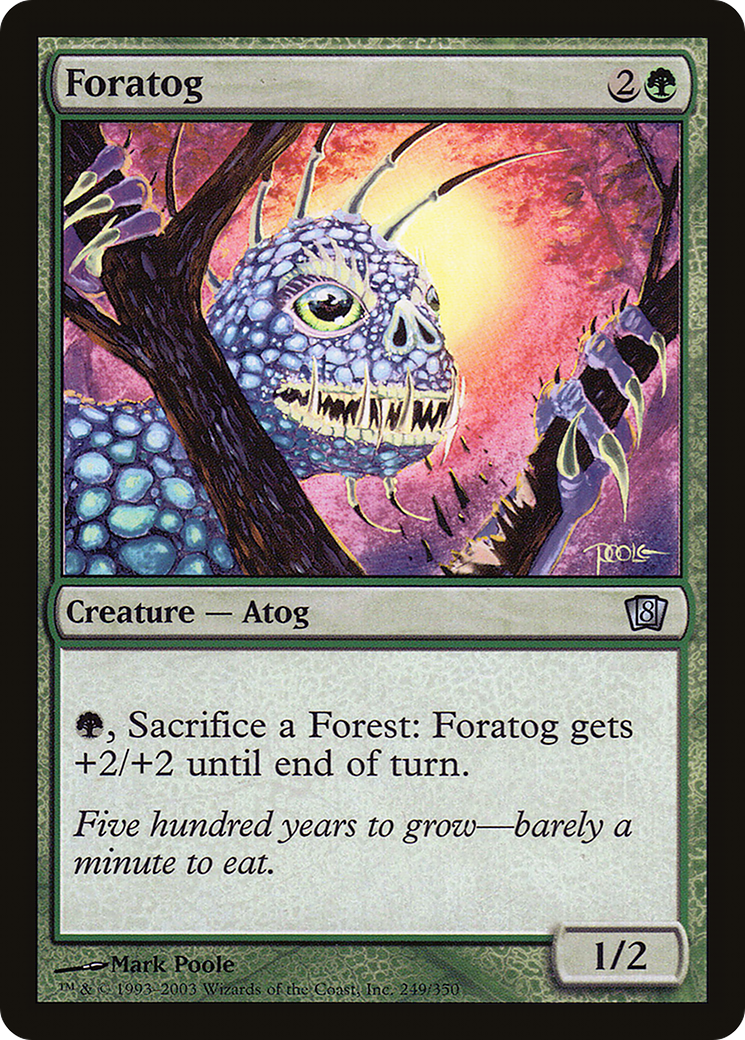 Foratog (8ED-249) [8th Edition] Foil MTG Single Wizards of the Coast