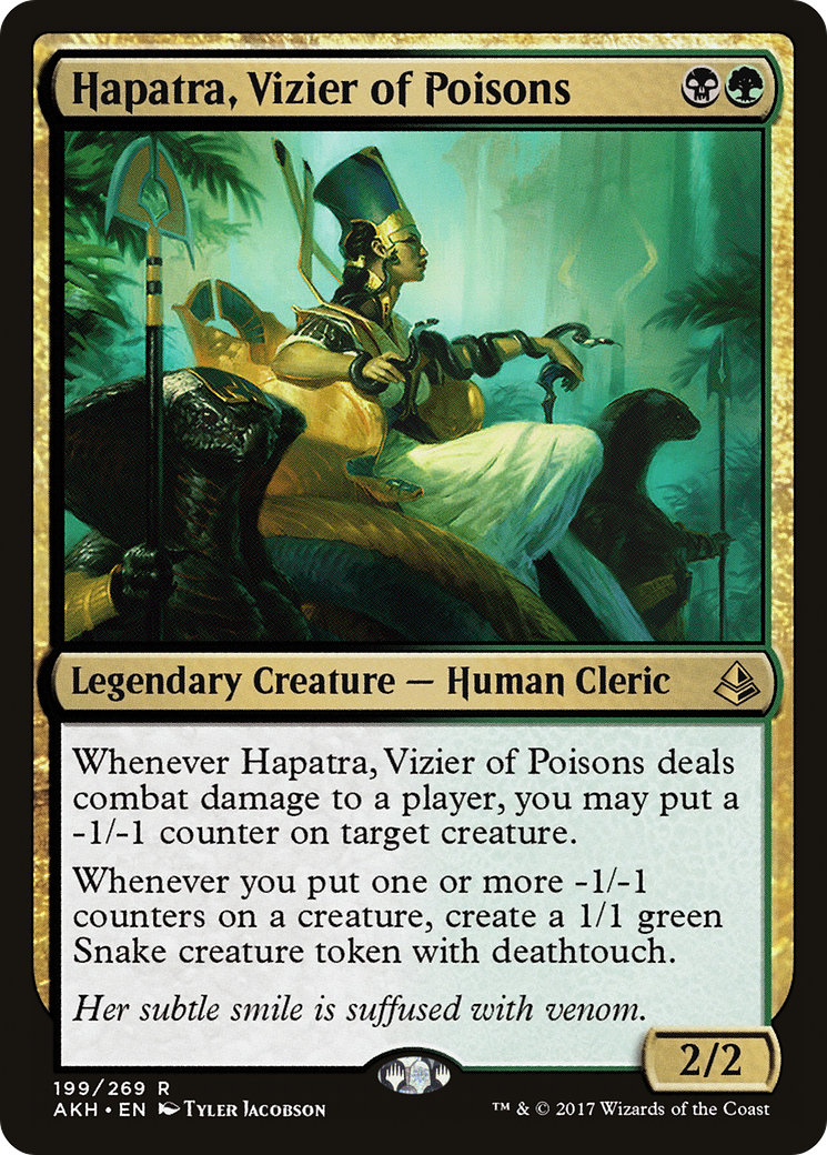 Hapatra, Vizier of Poisons (AKH-199) [Amonkhet] MTG Single Wizards of the Coast