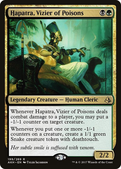 Hapatra, Vizier of Poisons (AKH-199) [Amonkhet] MTG Single Wizards of the Coast