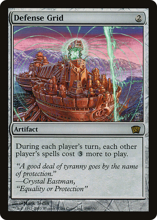 Defense Grid (8ED-296) [8th Edition] MTG Single Wizards of the Coast