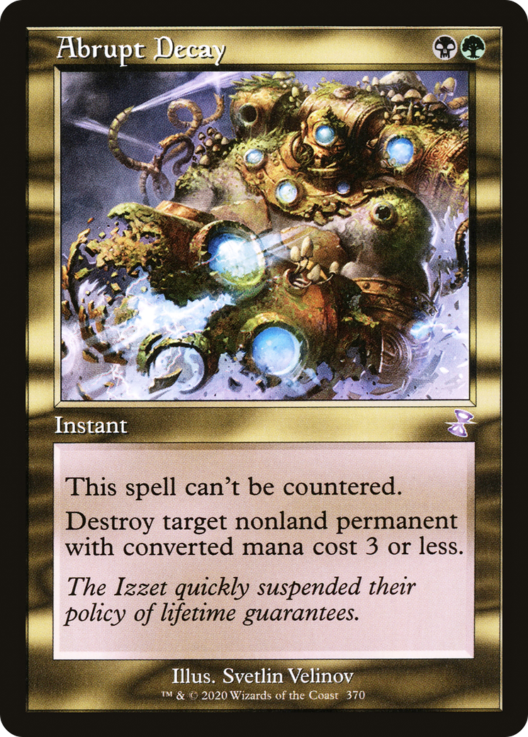 Abrupt Decay (TSR-370) [Time Spiral Remastered] Foil MTG Single Wizards of the Coast