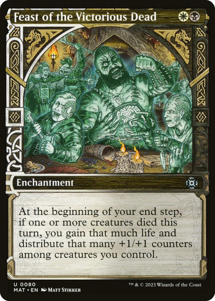 Feast of the Victorious Dead (MAT-080) [March of the Machine: The Aftermath] (Showcase) Foil MTG Single Wizards of the Coast