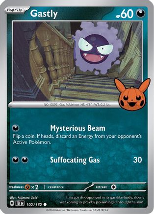 Gastly - 102/162 [Misc: Trick or Trade BOOster Bundle 2024] Pokemon Single Pokémon
