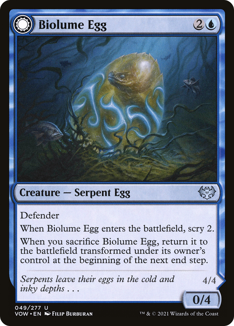 Biolume Egg (VOW-049) [Innistrad: Crimson Vow] MTG Single Wizards of the Coast