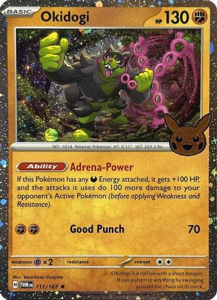 Okidogi (Cosmos Holo) (111) Holofoil [Misc: Trick or Trade BOOster Bundle 2024] Pokemon Single Pokémon