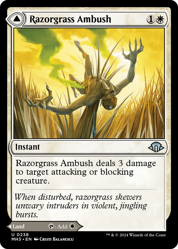 Razorgrass Ambush (MH3-238) [Modern Horizons 3] MTG Single Modern Horizons 3