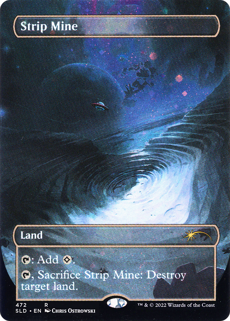 Strip Mine (SLD-472) [Secret Lair] Drop (Borderless) Foil MTG Single Wizards of the Coast
