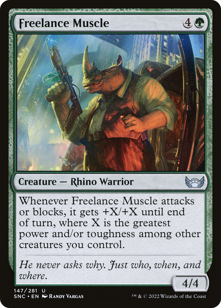 Freelance Muscle (SNC-147) [Streets of New Capenna] MTG Single Wizards of the Coast