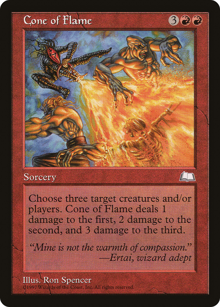 Cone of Flame (WTH-) [Weatherlight] MTG Single Wizards of the Coast