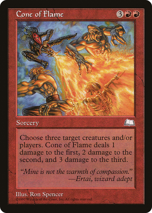 Cone of Flame (WTH-) [Weatherlight] MTG Single Wizards of the Coast