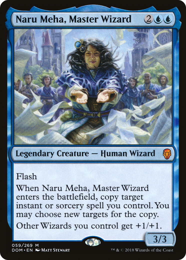 Naru Meha, Master Wizard (DOM-059) [Dominaria] MTG Single Wizards of the Coast