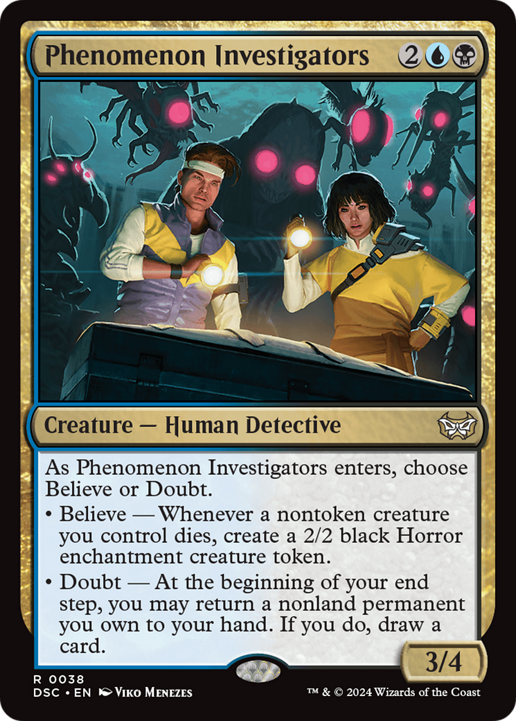 Phenomenon Investigators (DSC-038) [Duskmourn: House of Horror Commander] MTG Single Wizards of the Coast