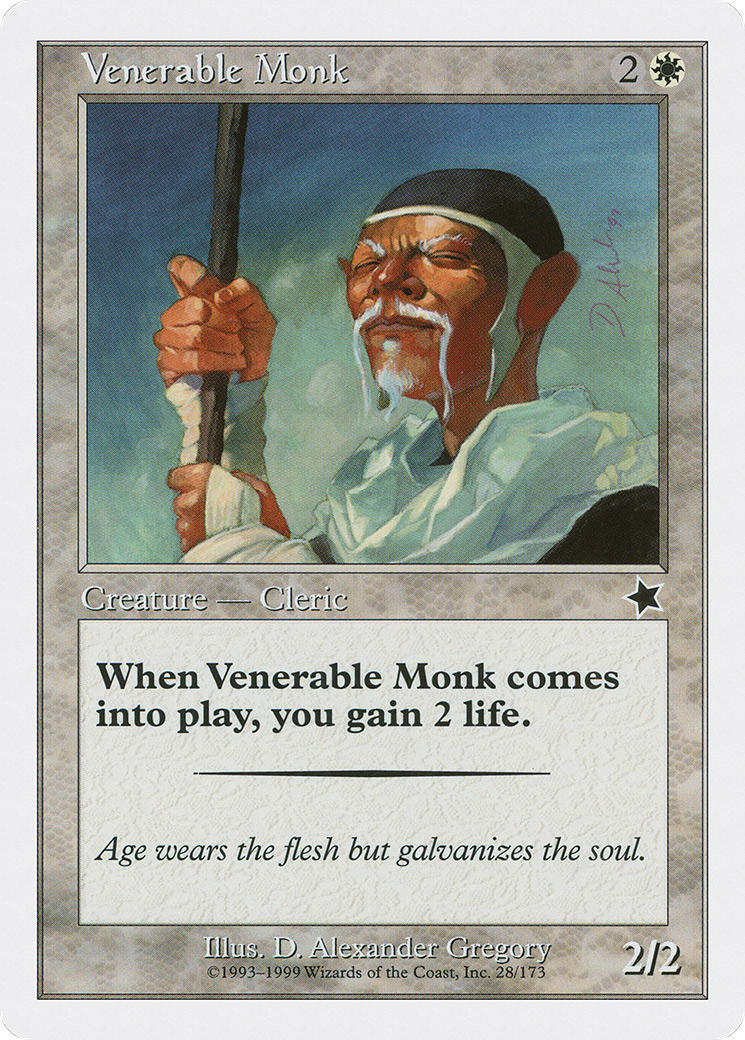 Venerable Monk (S99-028) [Misc] Starter 1999 MTG Single Wizards of the Coast