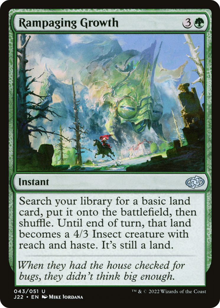 Rampaging Growth (J22-043) [Jumpstart 2022] MTG Single Wizards of the Coast