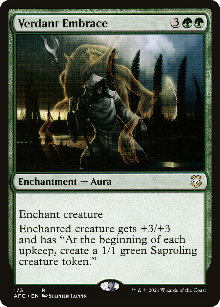 Verdant Embrace (AFC-173) [Forgotten Realms Commander] MTG Single Wizards of the Coast