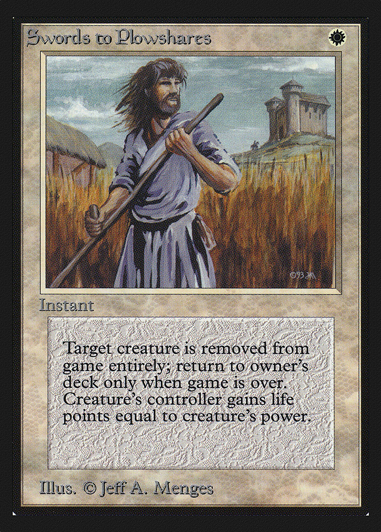 Swords to Plowshares (CED-041) [Collectors' Edition] MTG Single Wizards of the Coast